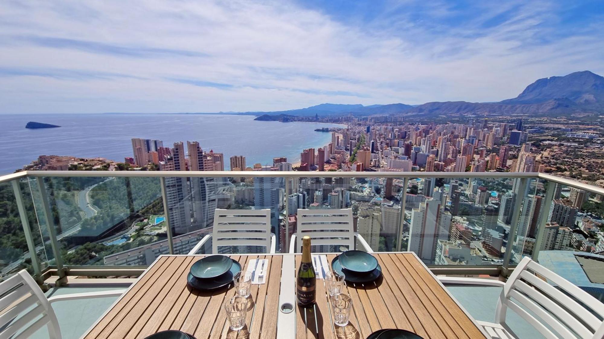 شقة Skyline 37 Terraza Con Vista Al Mar بينايدورم المظهر الخارجي الصورة
